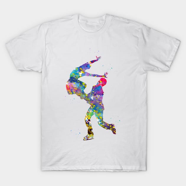 Couple Figure Skating T-Shirt by erzebeth